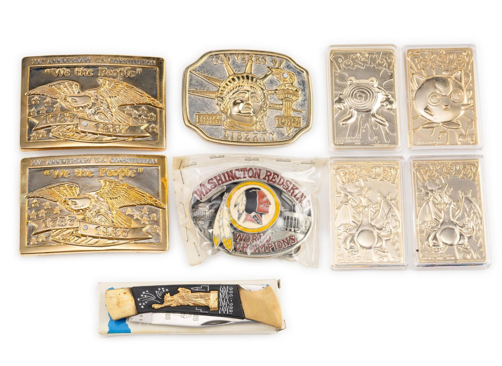 Various Collectibles Incl Pokemon, Redskins (1 of 6)