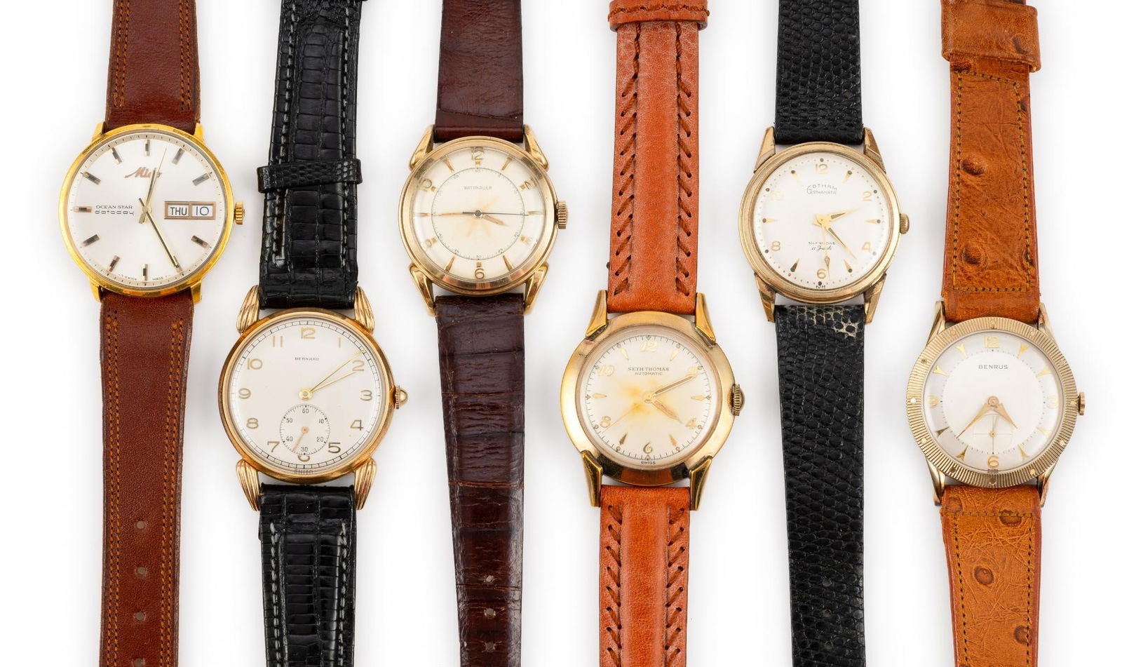 6 Vintage Watches Including Seth Thomas Automatic (1 of 4)