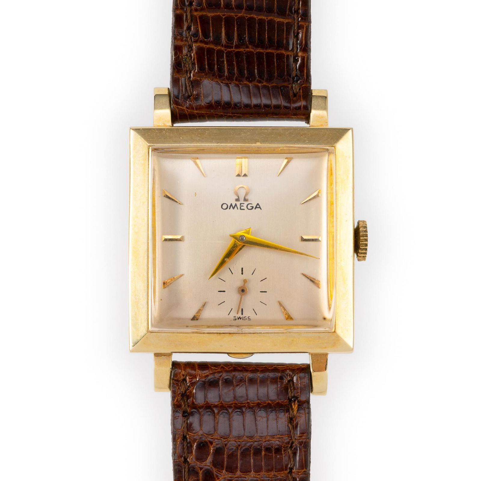 1954 14K Gold Square Case Omega (1 of 5)