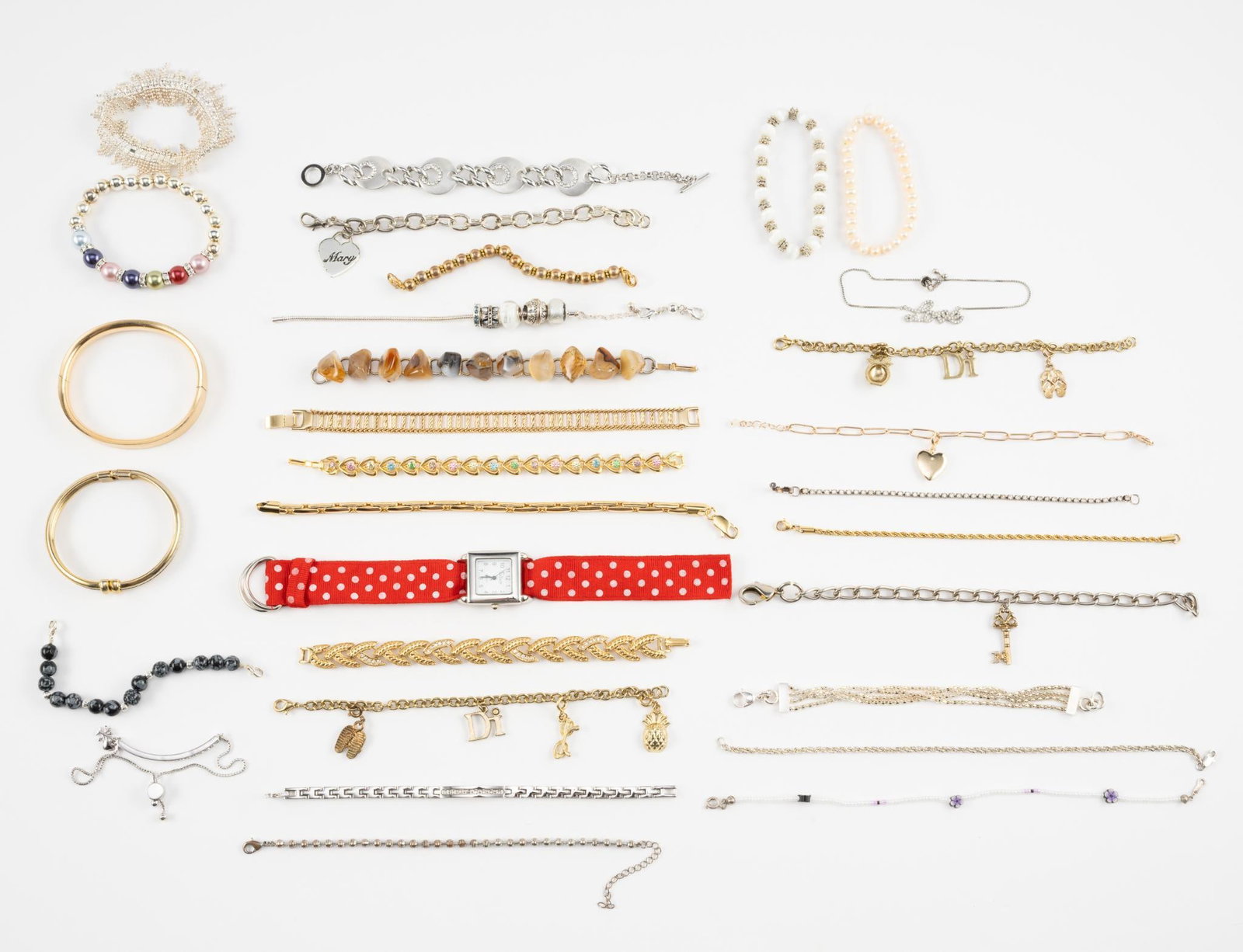 30 Costume Bracelets: Measure 2" to 3" inside diameter.