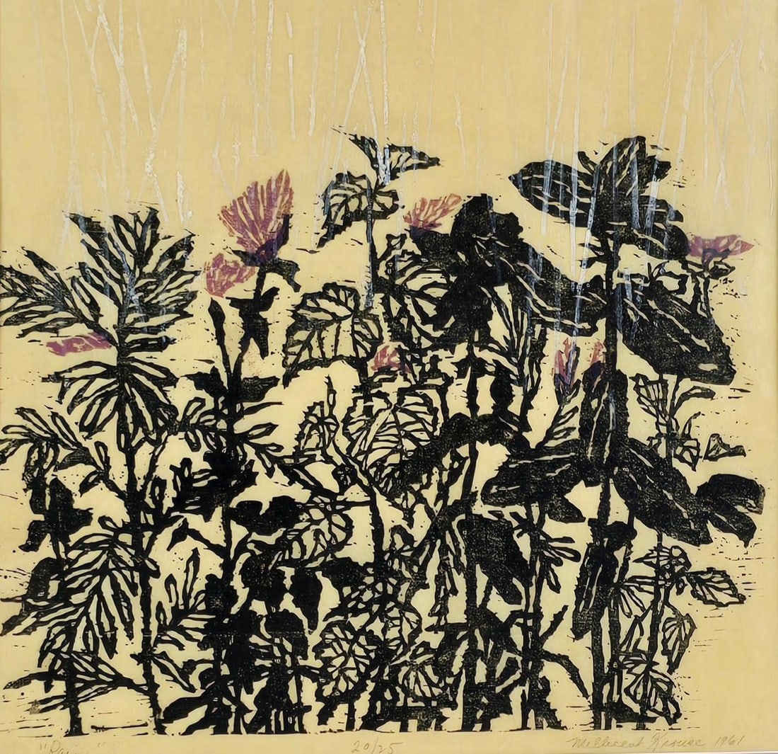 Millicent Crouse "Rain" Ltd Ed Woodblock Print (1 of 5)