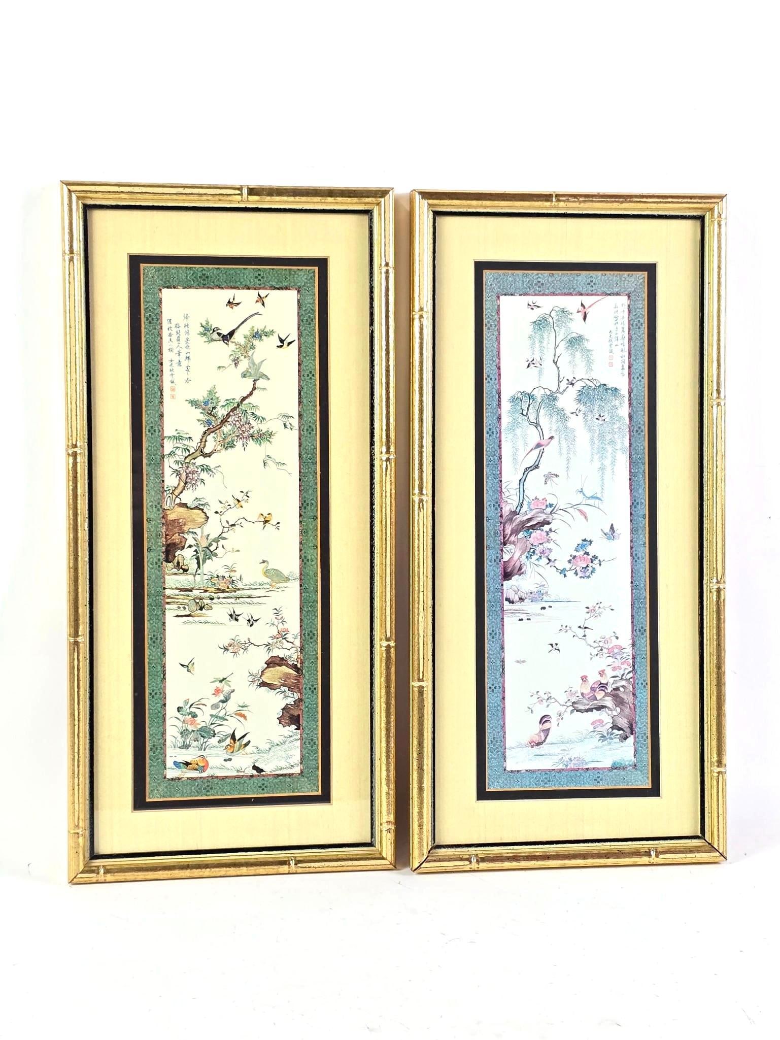 2 Asian Style Prints with Birds (1 of 3)