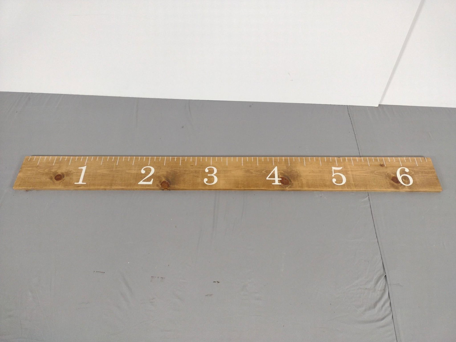 6'6" Ruler on Board: NOT ELIGIBLE FOR IN-HOUSE SHIPPING. Great for photography prop! 6'6" long.