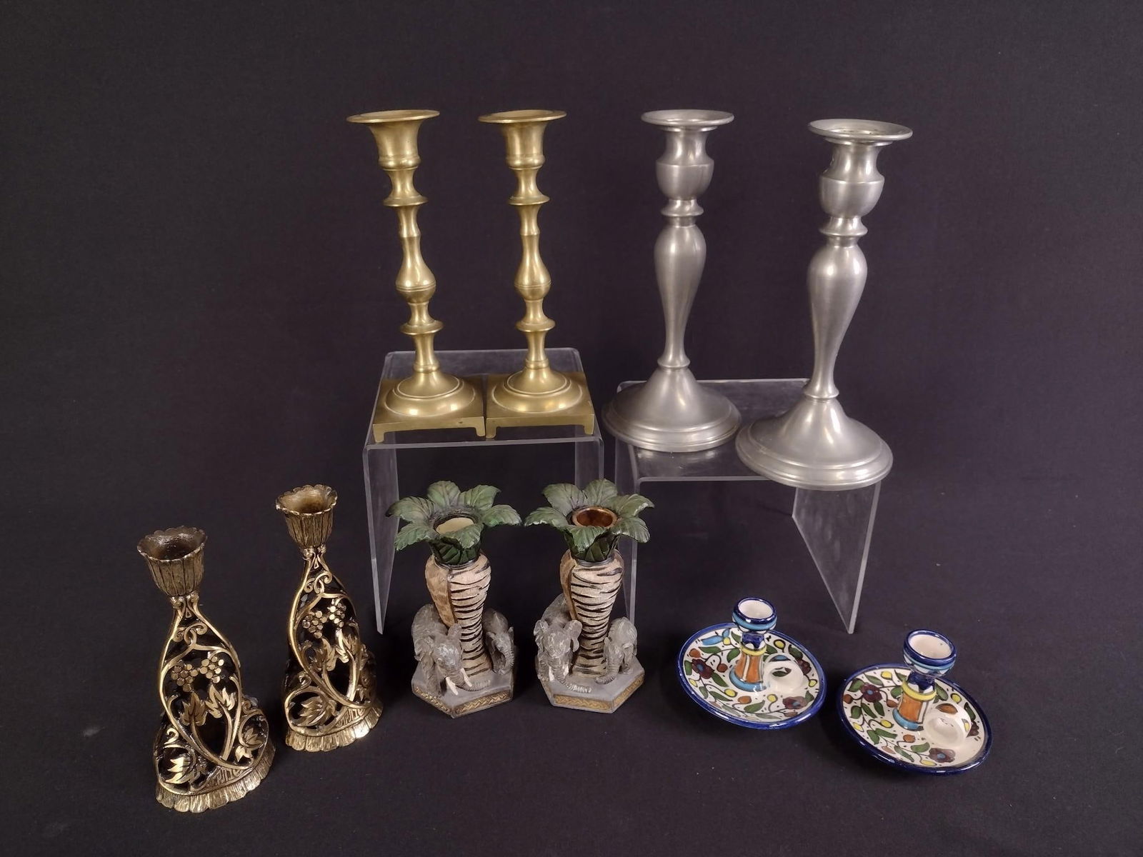 10 Candleholders incl Brass (1 of 4)