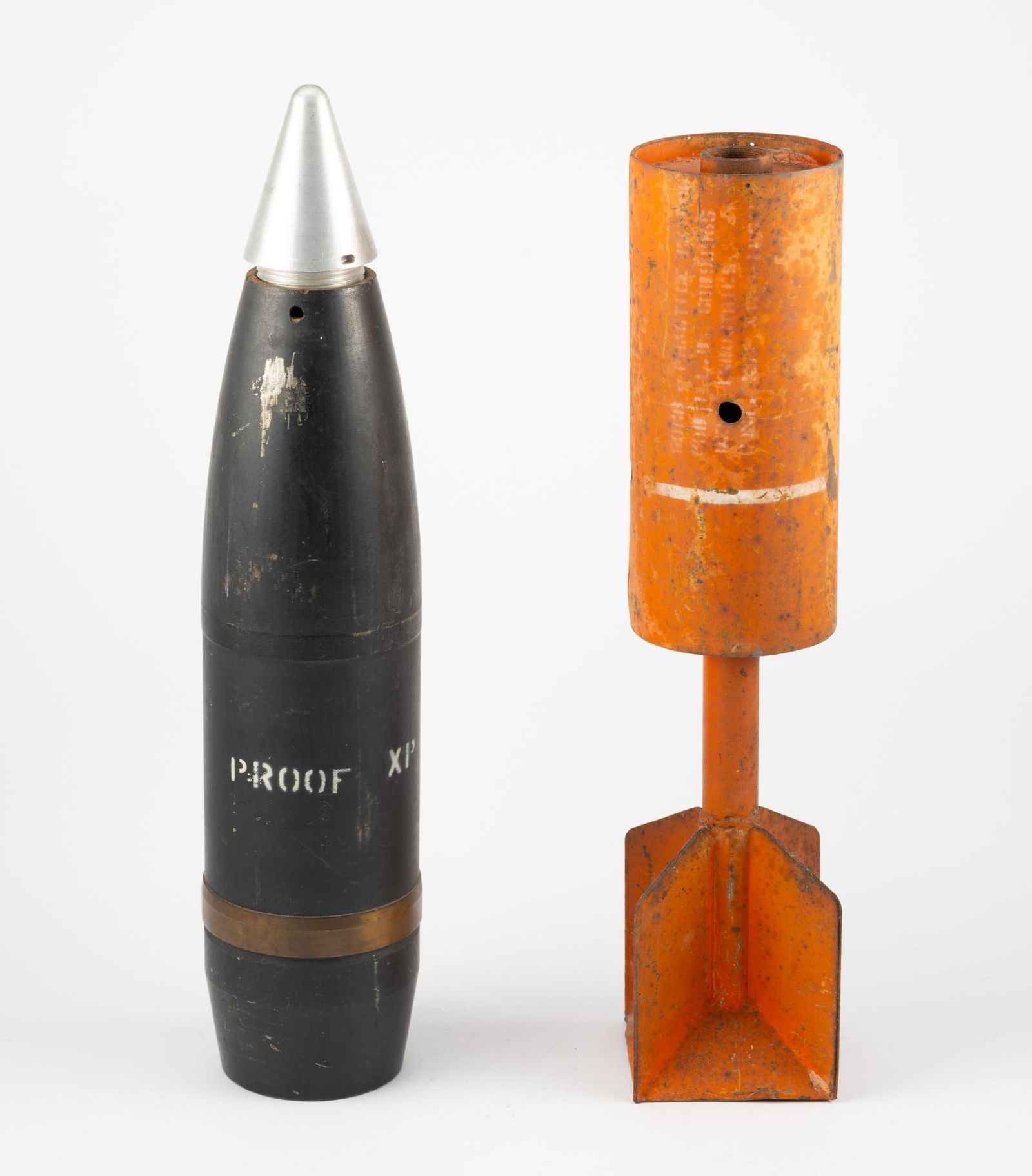 U.S. WWII Practice Bomb & 105mm Projectile (1 of 3)