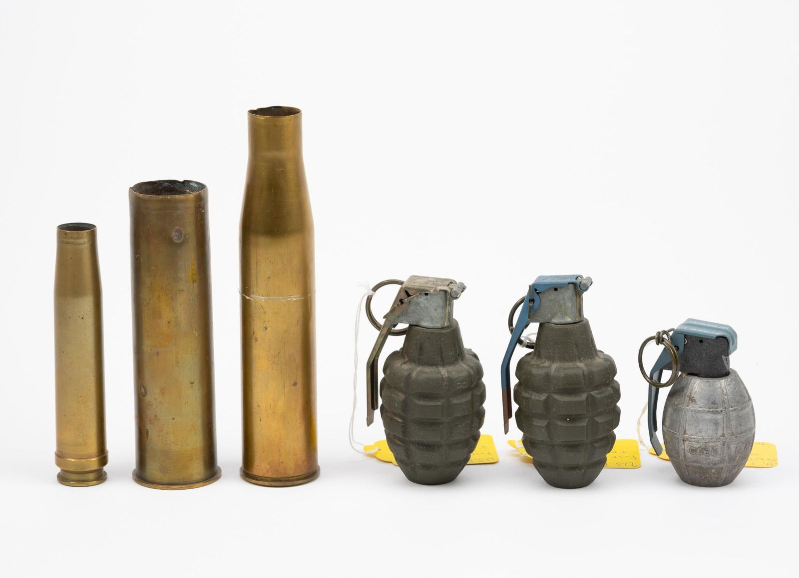 3 Grenades & 3 Shell Cases (1 of 4)