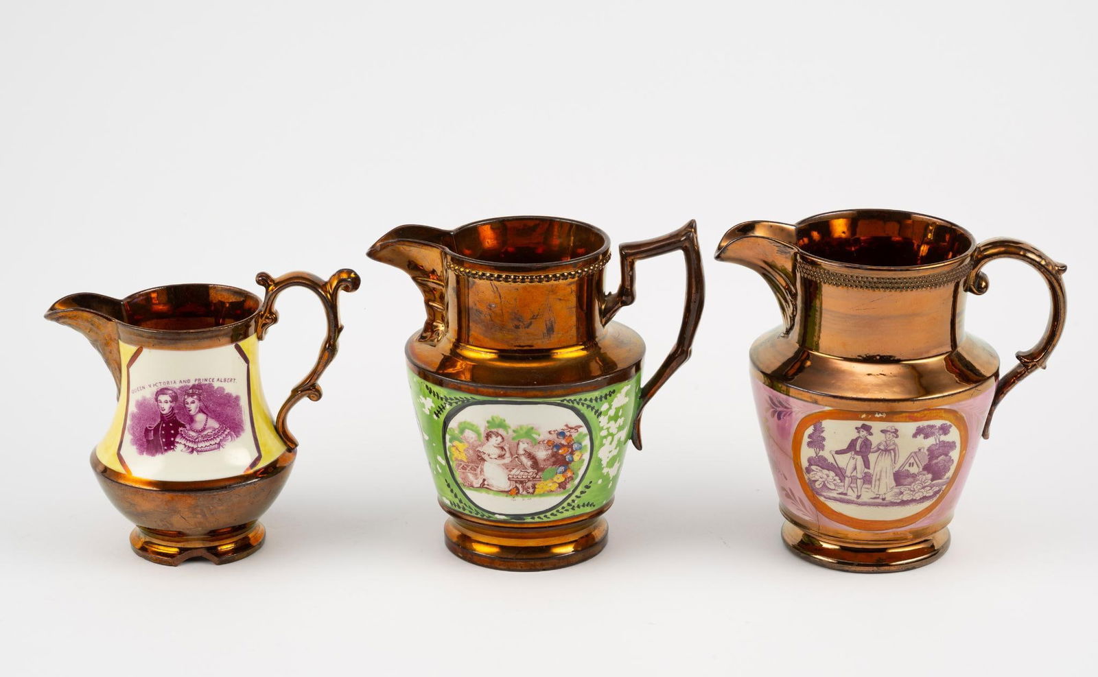 (3) Lustreware Pitchers Incl Victoria & Albert (1 of 9)