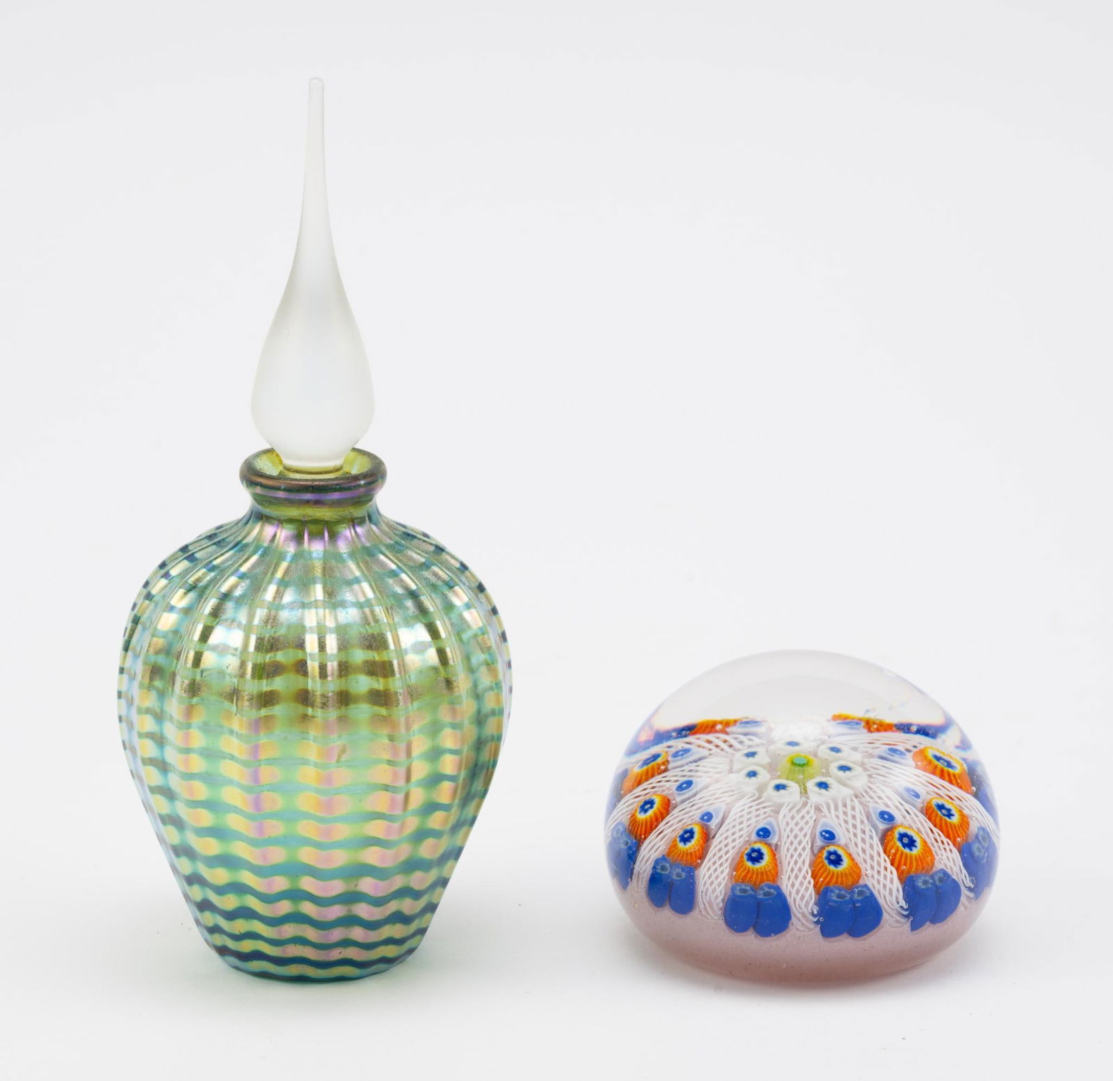 Art Glass Perfume Bottle and Paperweight (1 of 3)