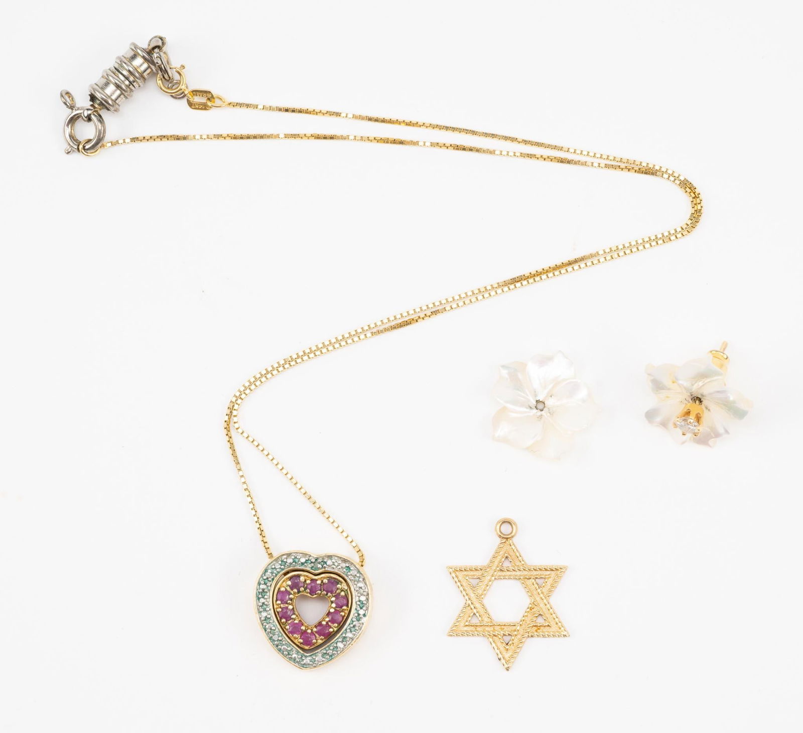 4 Pcs Jewelry incl. 14K Gold Pendant (1 of 3)