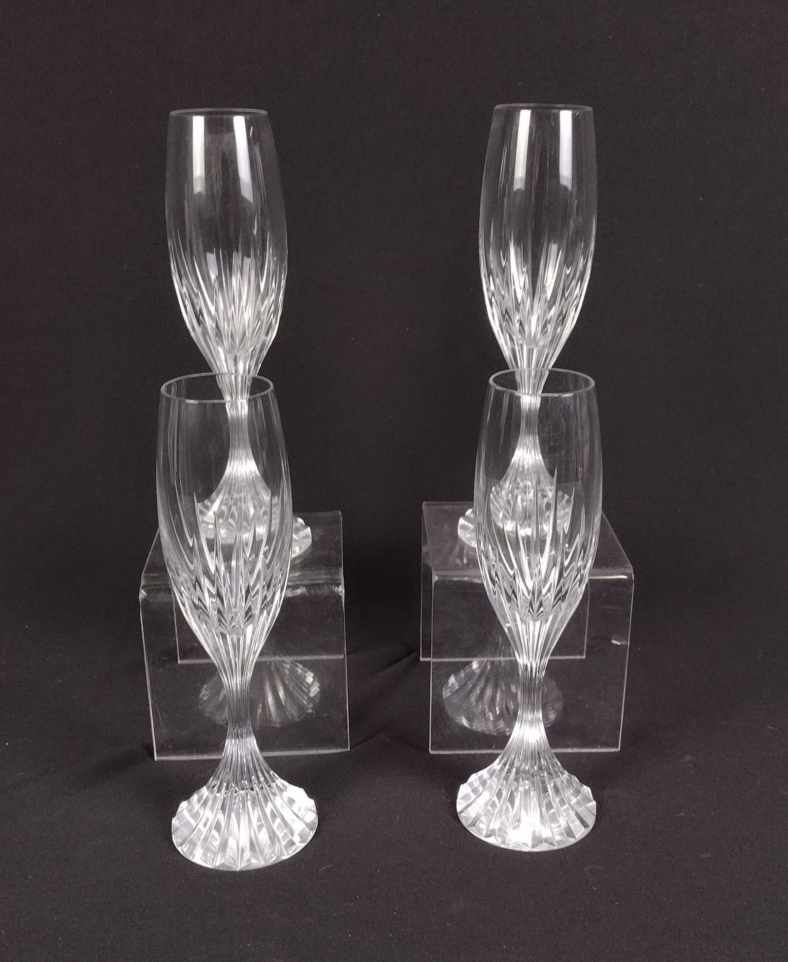4 Pcs Baccarat Messena Stemware (1 of 2)