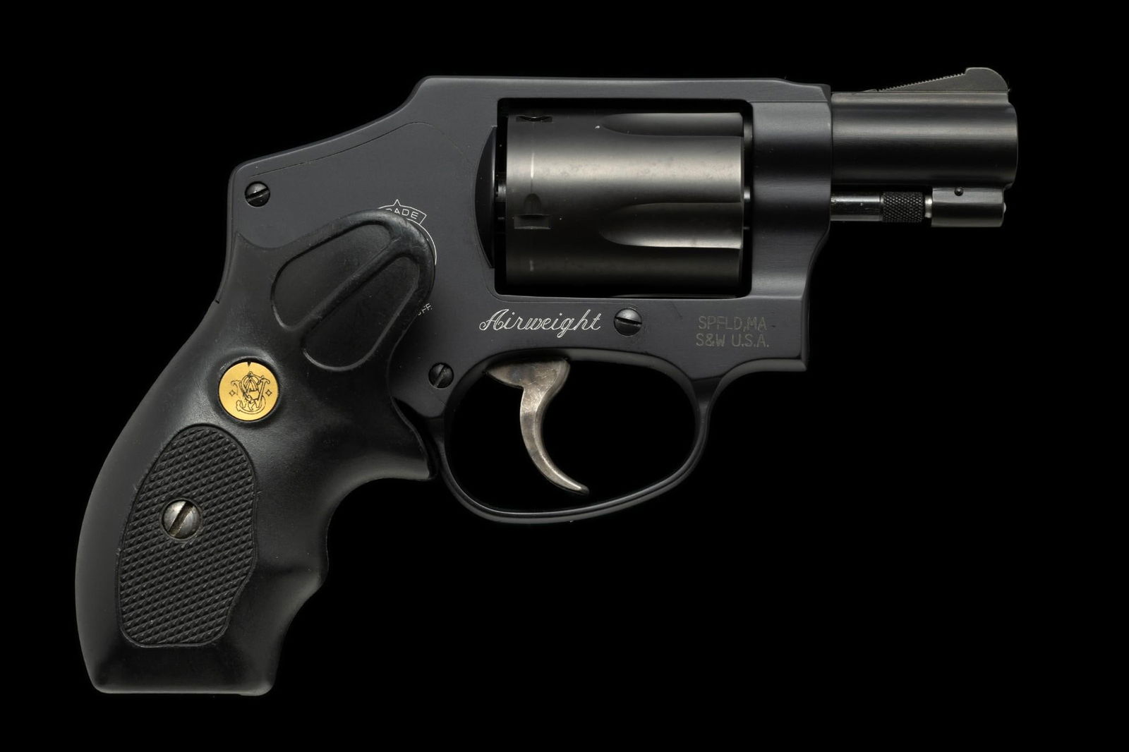 Smith & Wesson Model 442-1 Revolver, Caliber .38 Special: Serial Number: DPX8716 Design: The S&W Model 442-1 Airweight is a modern rendition of the classic J-Frame revolver, popular since the mid-20th century. This modern version is made of lightweight a