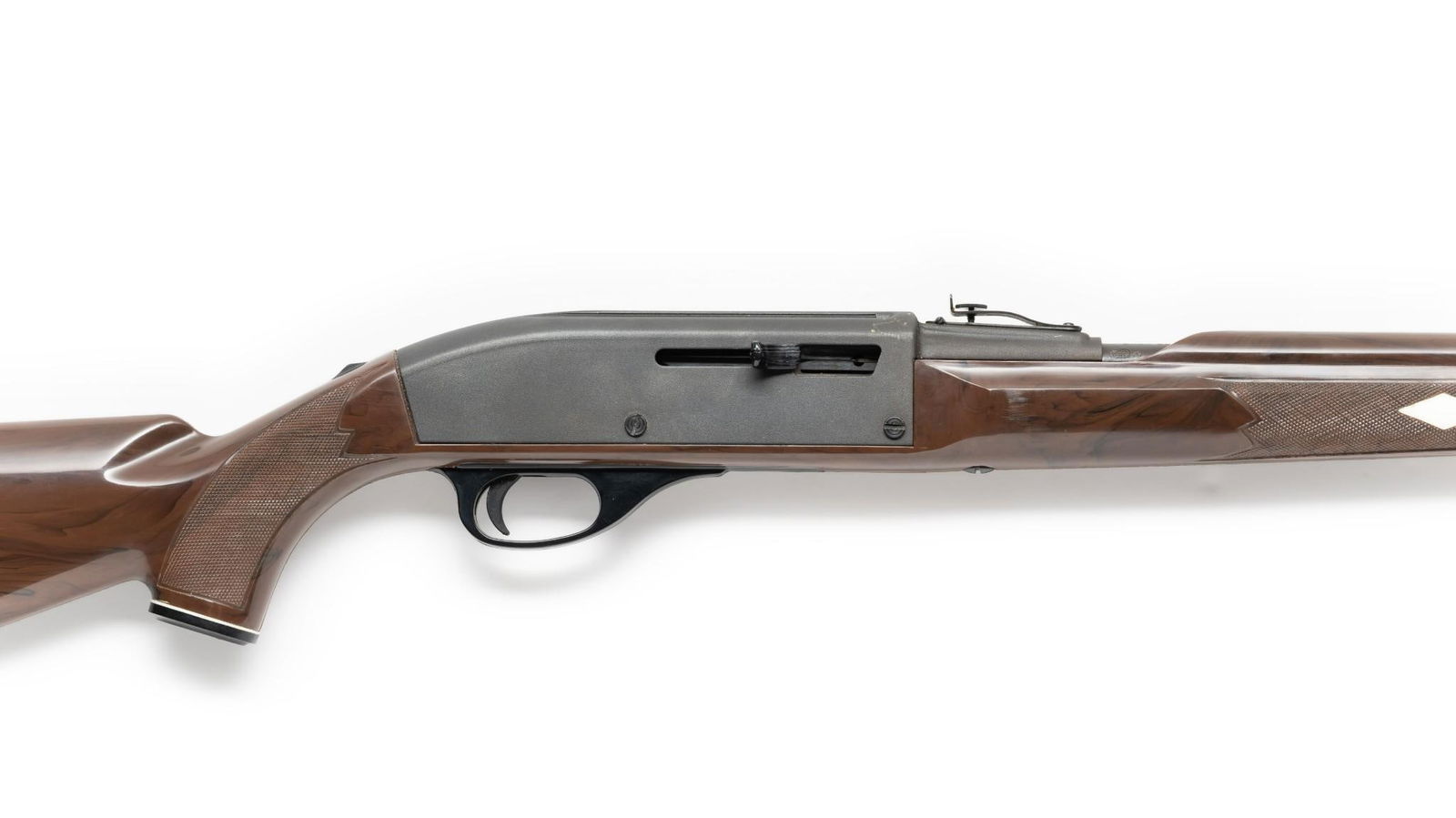 Remington Nylon 66 Semi Auto Rifle, Caliber .22lr: Serial Number: A2411625 Design: The Remington Nylon 66 semi automatic rifle was made from 1959 to 1989. It was one of the earliest mass produced rifles to feature a stock made of a material other than
