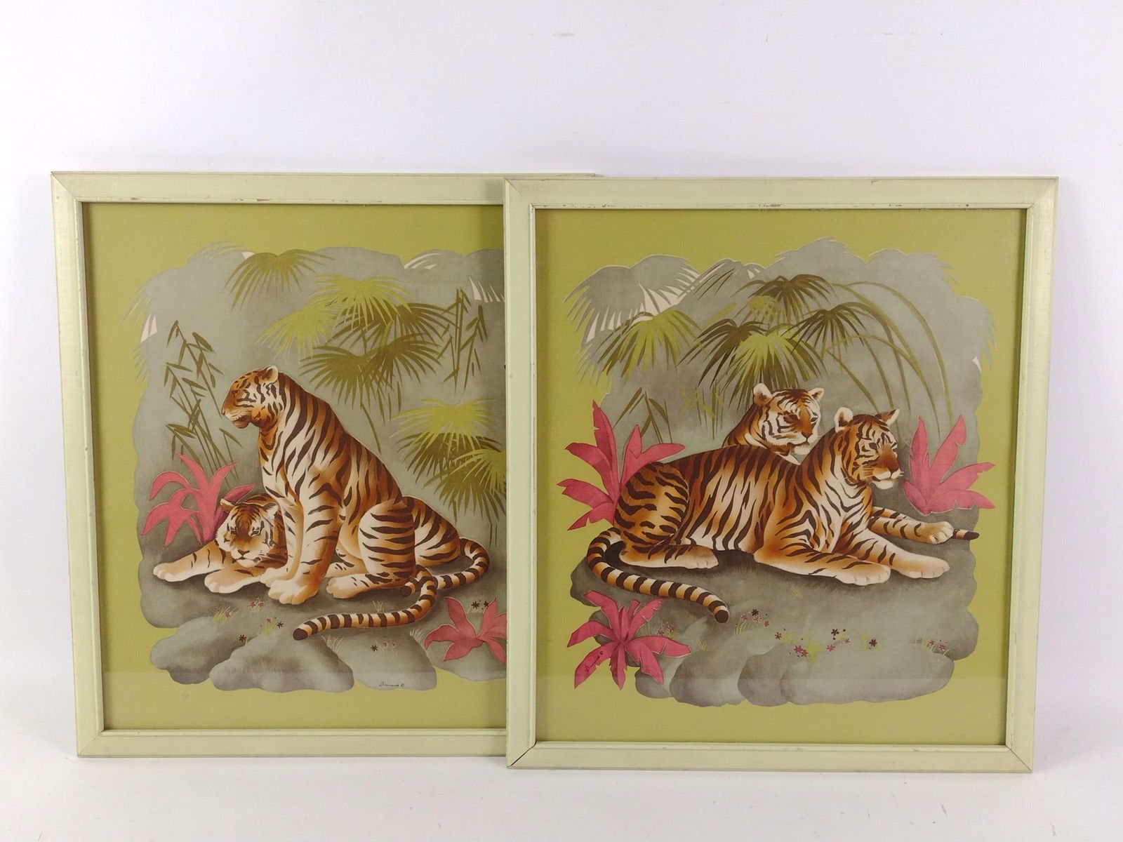 2 Hand Colored Tiger Prints (1 of 5)
