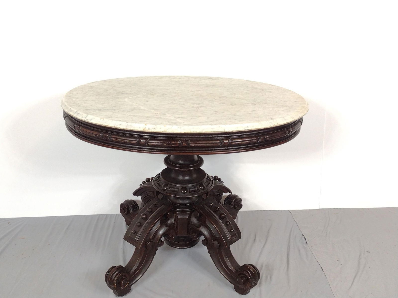 Victorian Marble Top Occasional Table (1 of 6)