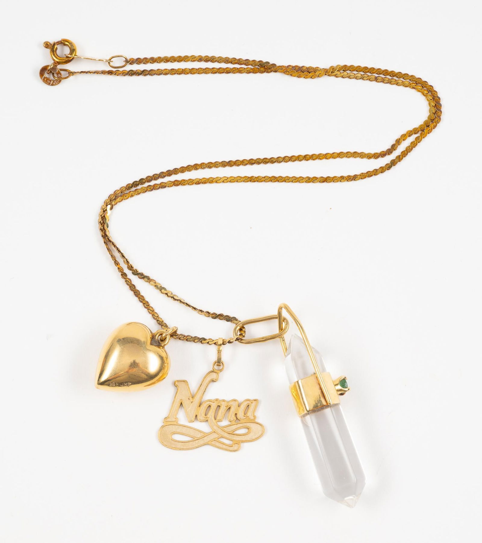 14K Gold Charm Pendant Necklace (1 of 4)