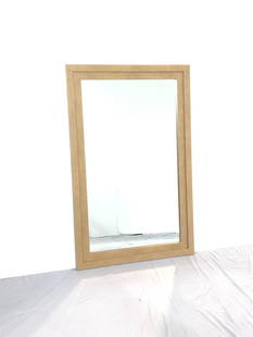 Contemporary Wall Mirror: NOT ELIGIBLE FOR IN-HOUSE SHIPPING. Overall with frame: 32-1/2" wide X 49-1/4" high.