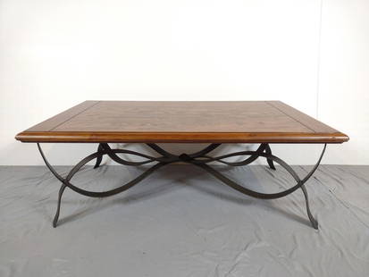 Coffee Table: NOT ELIGIBLE FOR IN-HOUSE SHIPPING. 50" wide X 30" deep X 18-3/4" high. Top has a few light scratches.