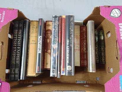 Lot Of Books Incl British Empire: NOT ELIGIBLE FOR IN-HOUSE SHIPPING. Also includes Done Quixote, The Tales Of Hoffman and more