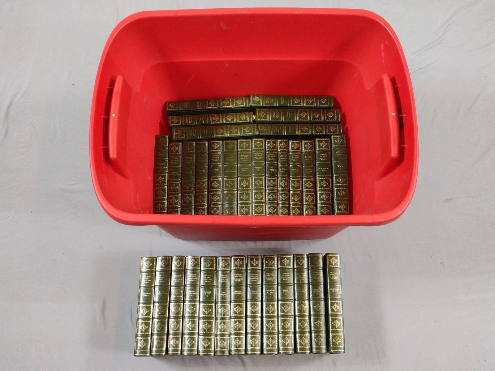 The Complete Works Of Charles Dickens: NOT ELIGIBLE FOR IN-HOUSE SHIPPING. 33 books.