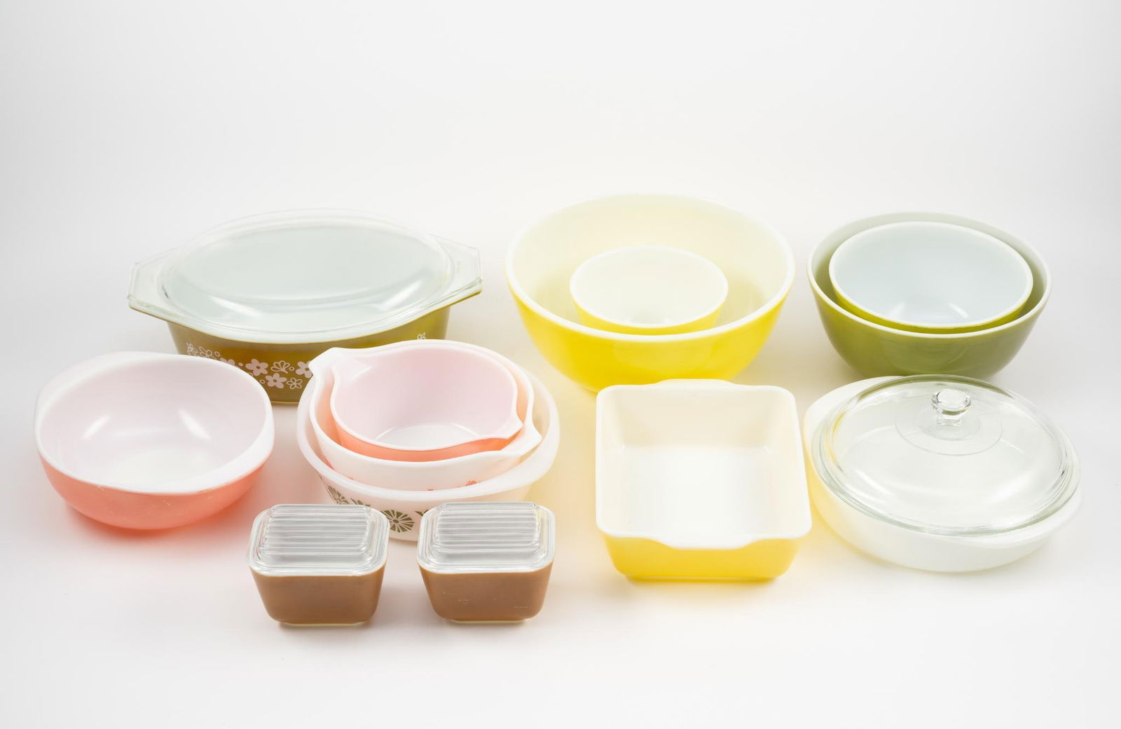 13 Pcs Vintage Pyrex incl Gooseberry (1 of 5)