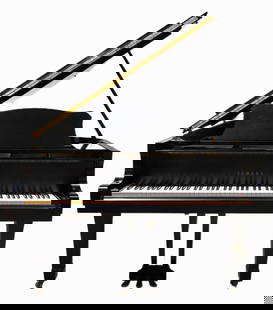 Yamaha Conservatory C3 Grand Piano with Bench: NOT ELIGIBLE FOR IN-HOUSE SHIPPING. Serial number D3570482.