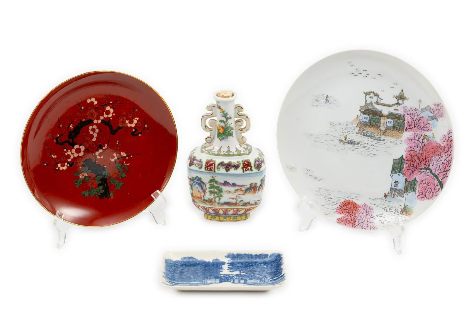 4 Pcs Asian Porcelain (1 of 12)