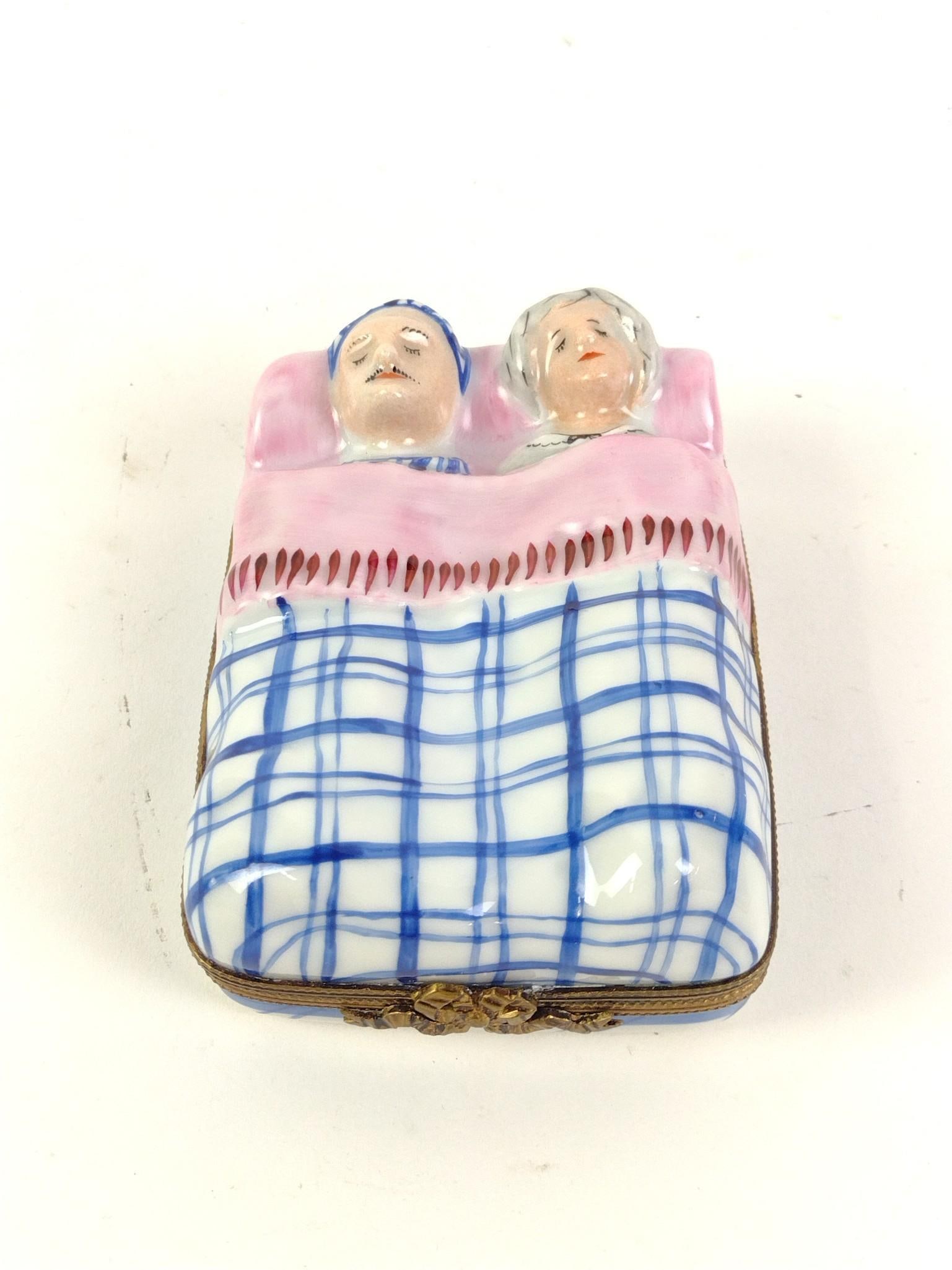 Limoges Fertility Dresser Box: 4" wide X 3" deep X 1-1/2" high.