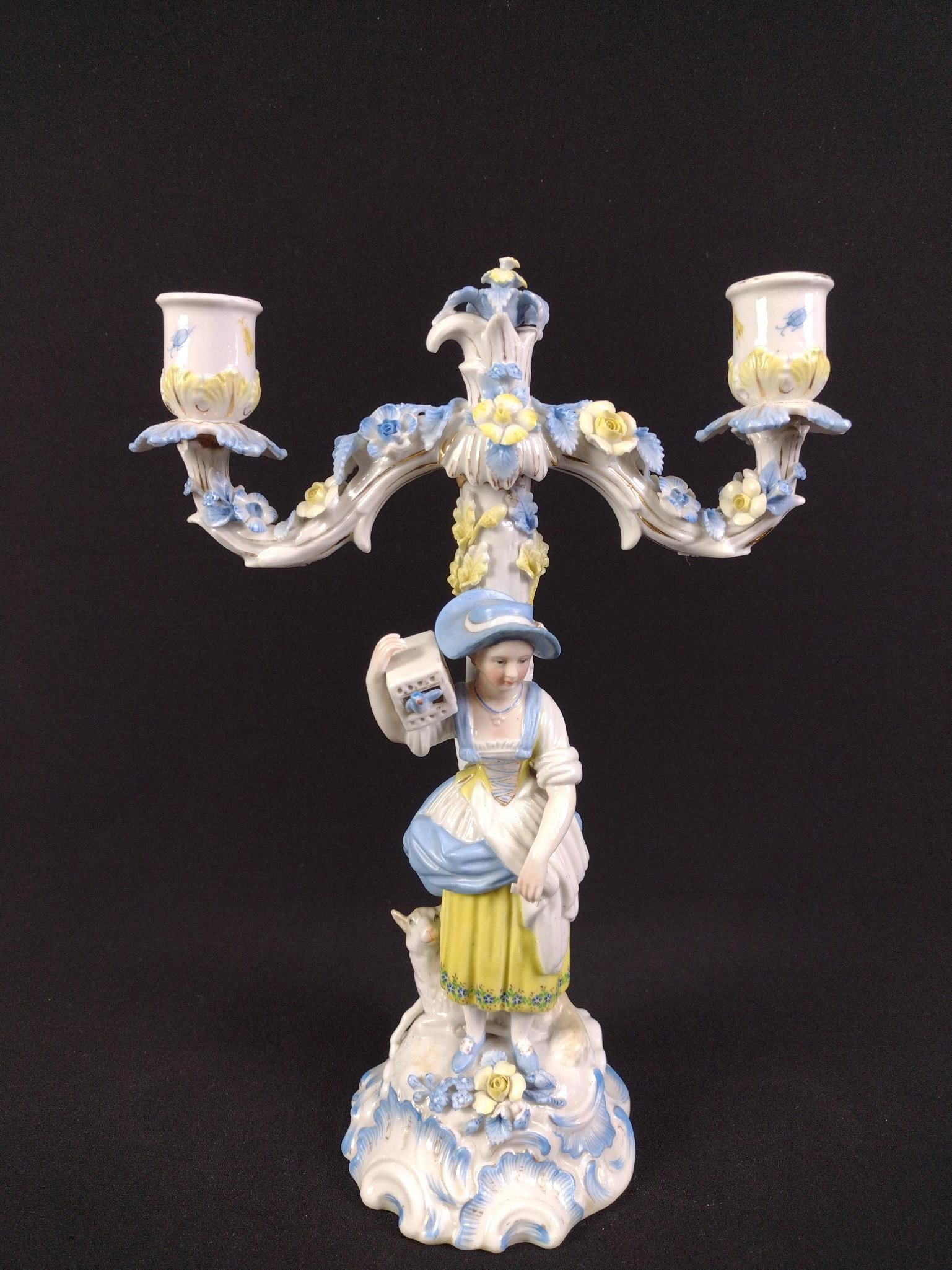 Sitzendorf Porcelain Figural Candelabra (1 of 5)