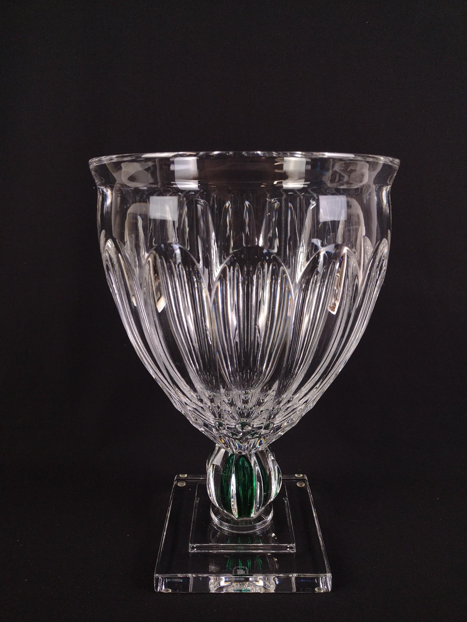 Heavy Footed Crystal Vase (1 of 3)