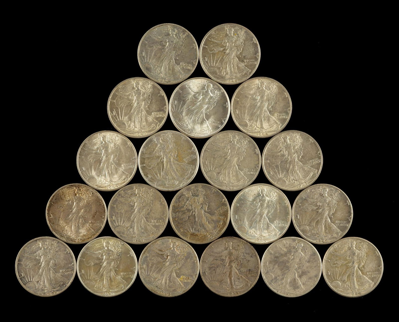 20 Higher Grade Walking Liberty Silver Half Dollars (1 of 2)