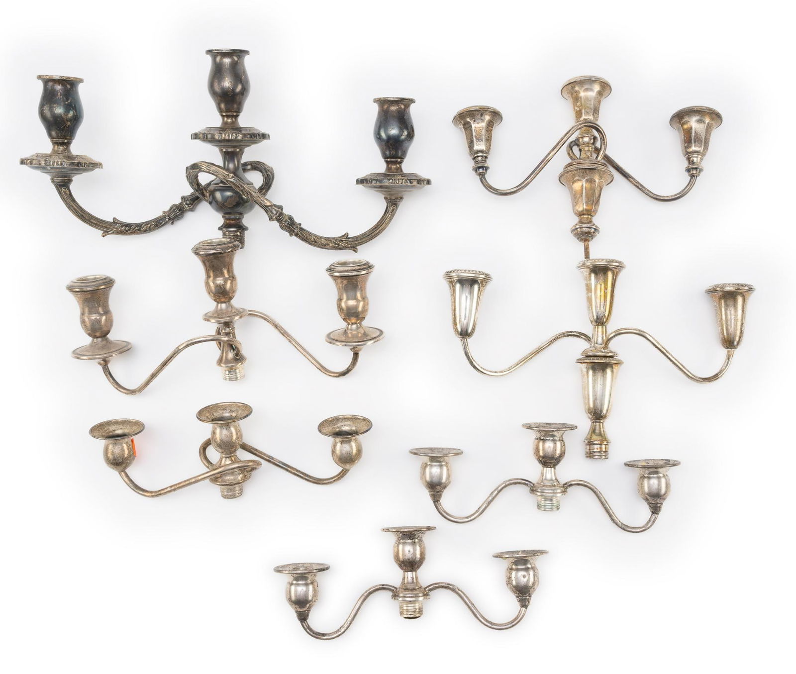 Weighted Sterling Silver Candelabra Pieces (1 of 2)