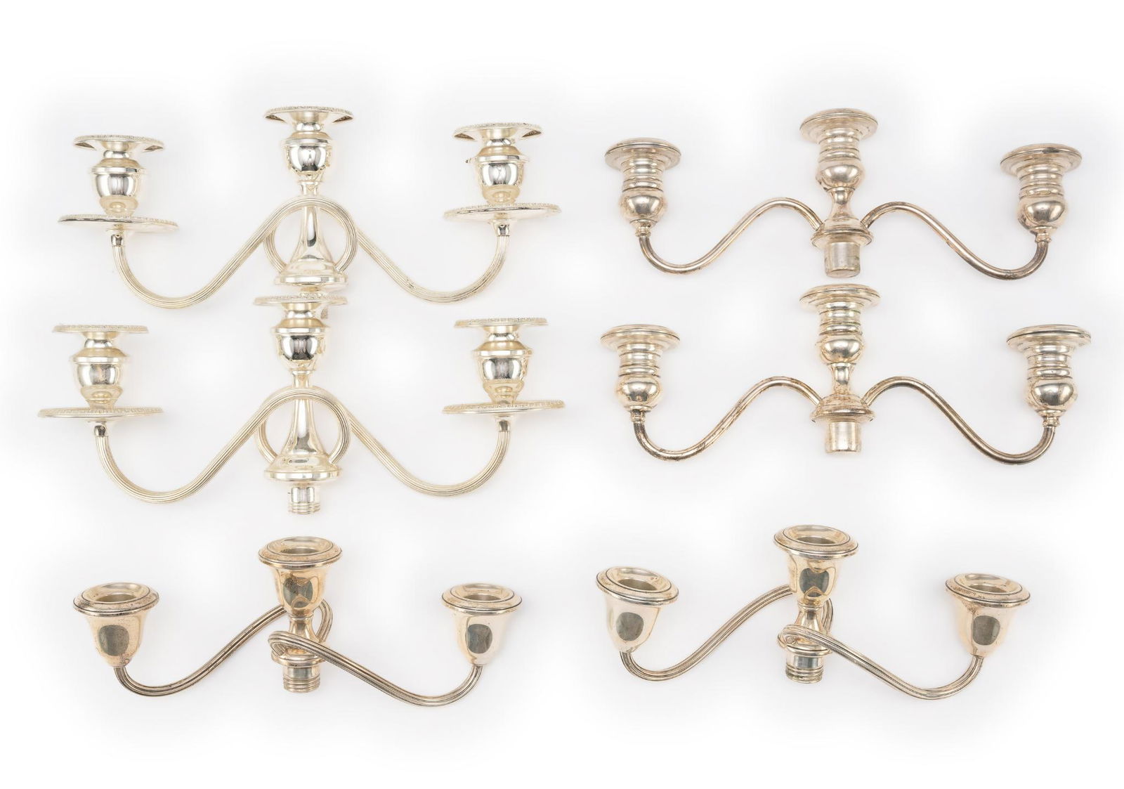 Weighted Sterling Silver Candelabra Pieces (1 of 2)
