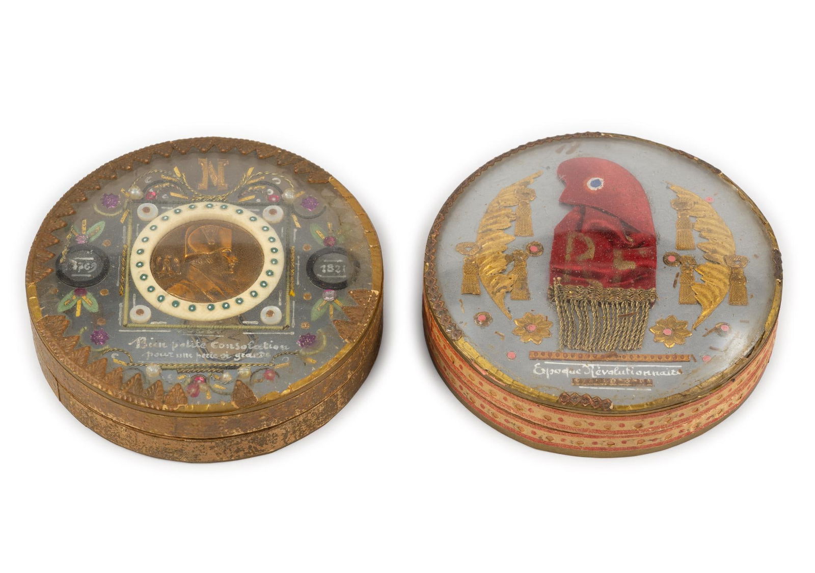 2 French Bon Bon Boxes Early 1800s (1 of 4)