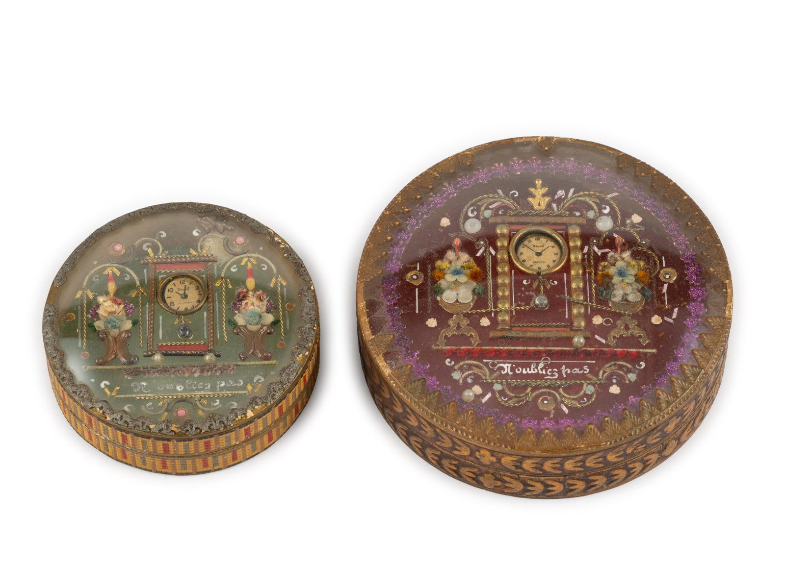 2 French Bon Bon Boxes Early 1800s (1 of 3)