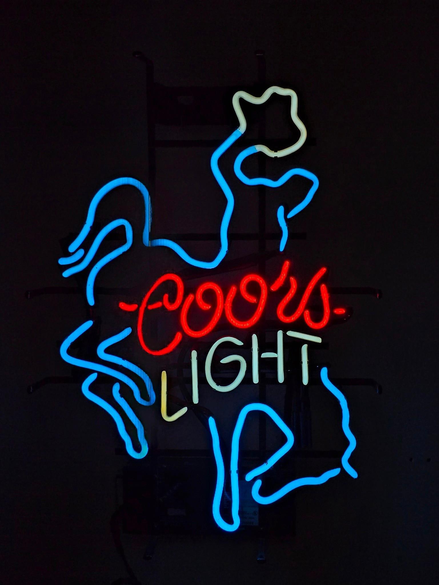 Vintage Coors Light Neon Sign