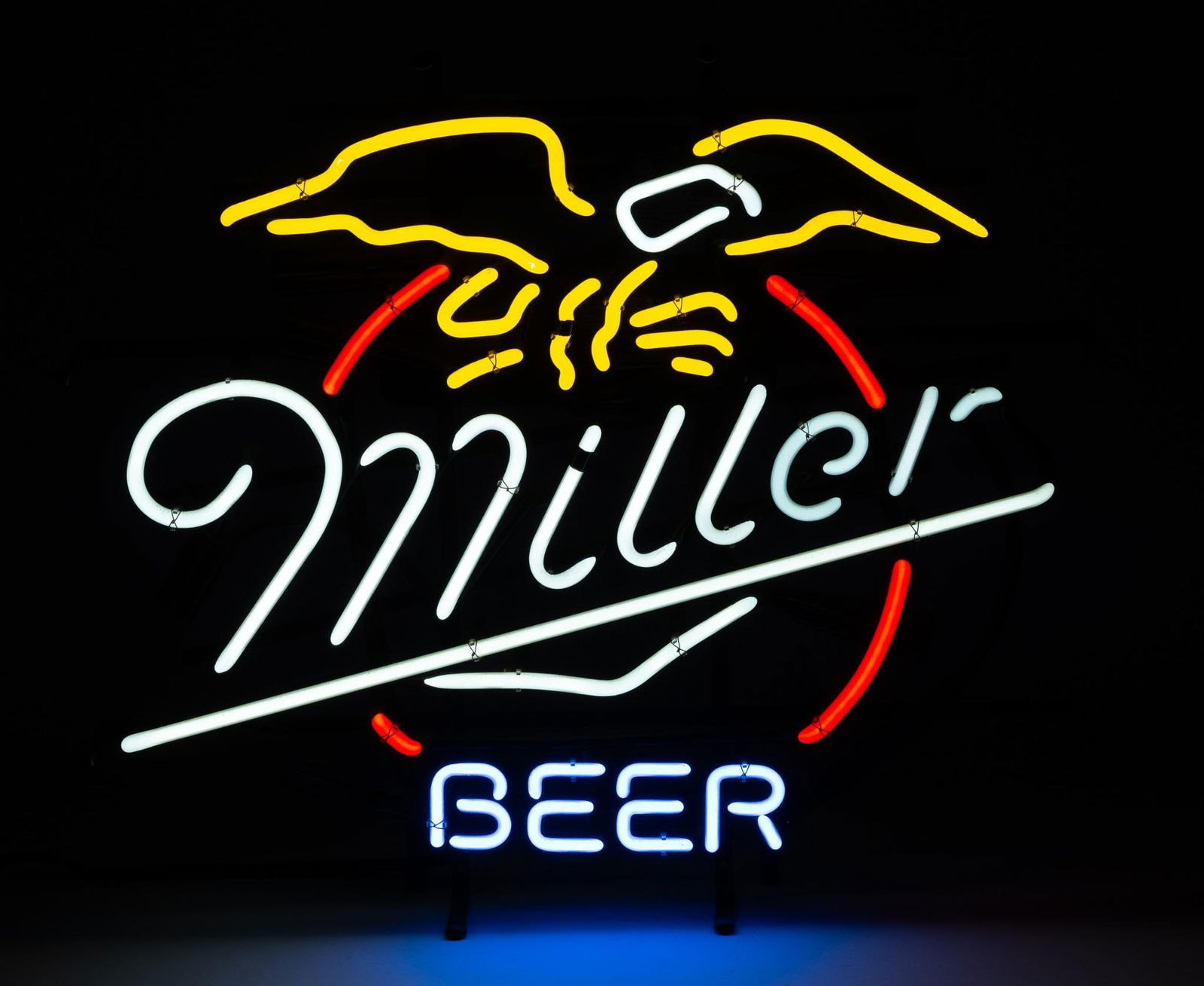 Miller Beer with Eagle Neon Sign (1 of 3)