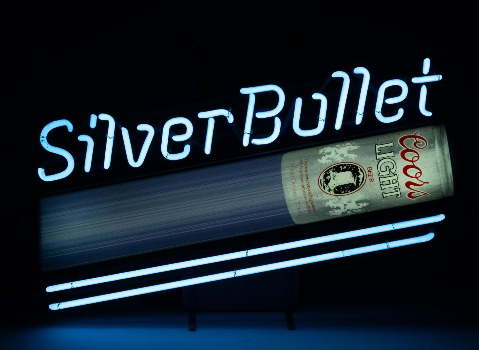 Coors Light Silver Bullet Neon Sign (1 of 3)