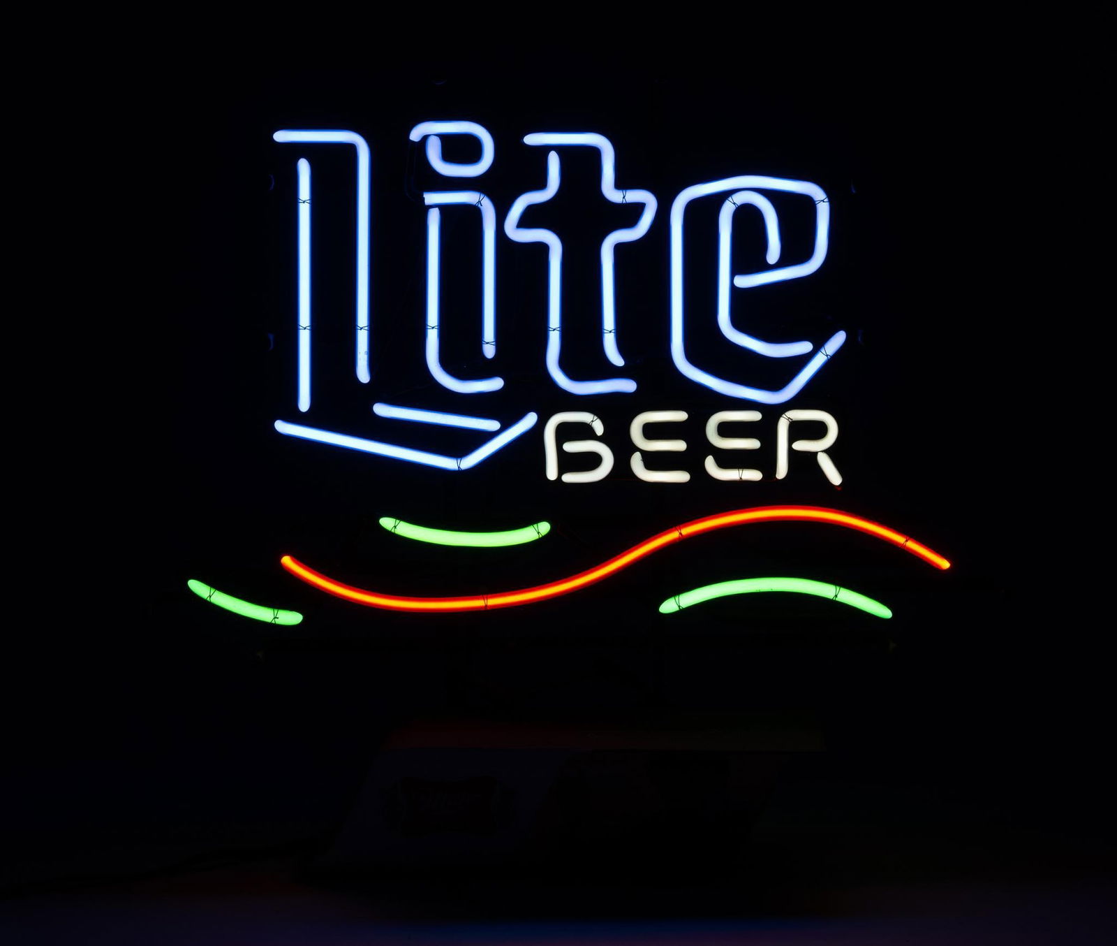 80's ヴィンテージ Miller Lite Beer ライトサイン 看板 Vintage
