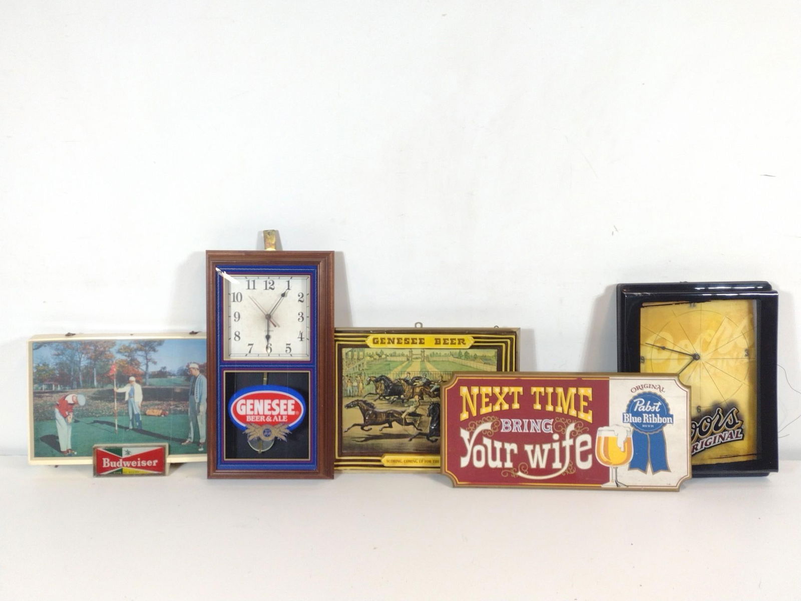 5 Beer Signs Incl Budweiser (1 of 4)