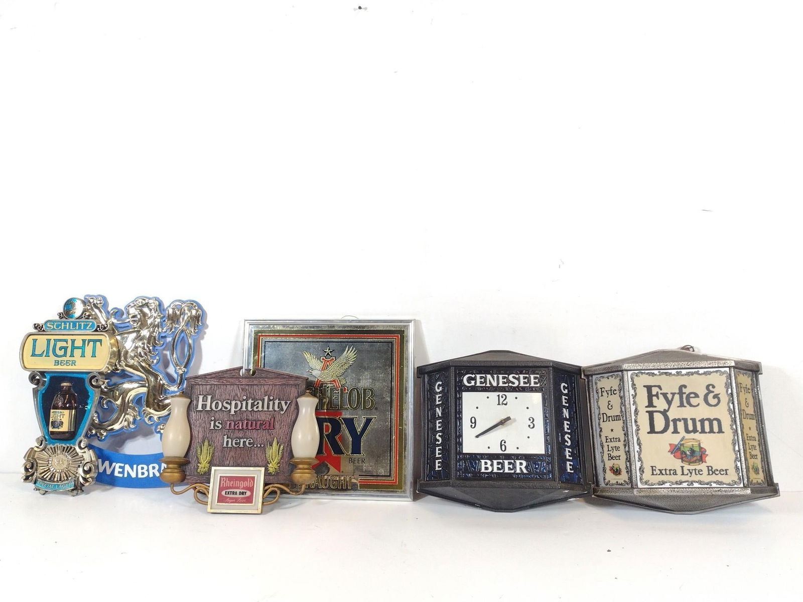 6 Beer Signs Incl Fyfe & Drum (1 of 4)