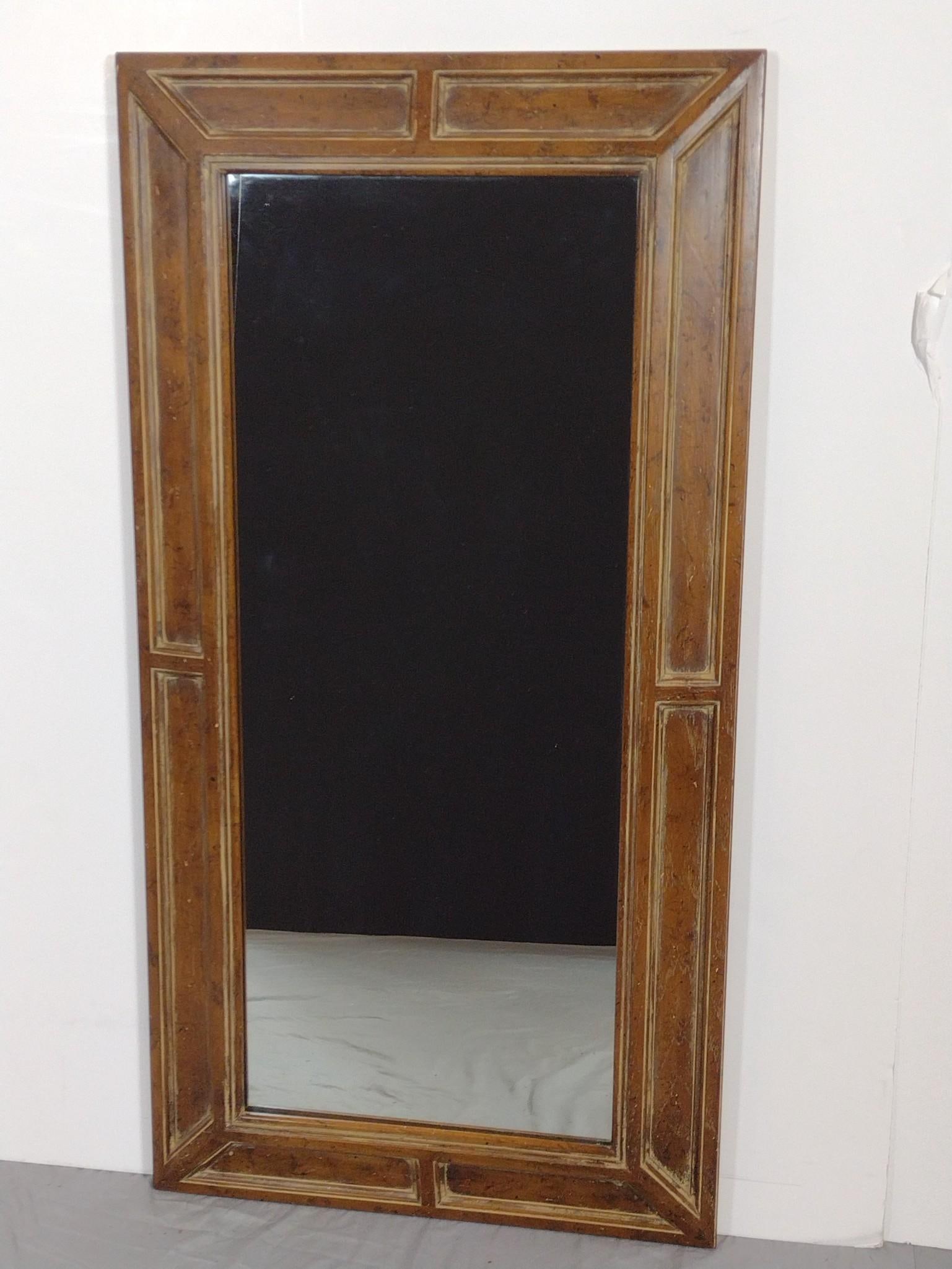 Wall Mirror: NOT ELIGIBLE FOR IN-HOUSE SHIPPING. 46" high x 23-1/2" wide.