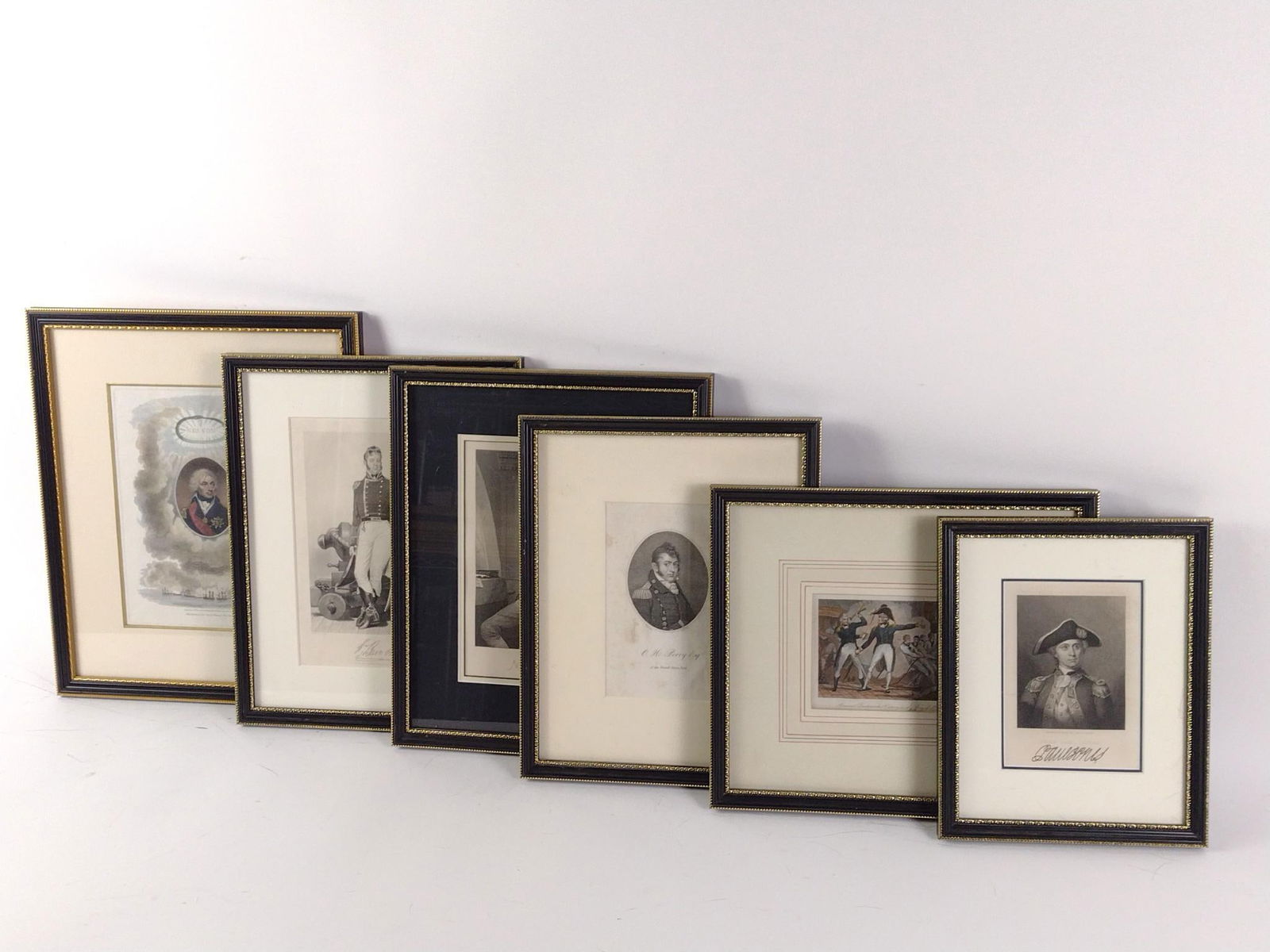 6 Navy Etchings Incl John Paul Jones (1 of 10)