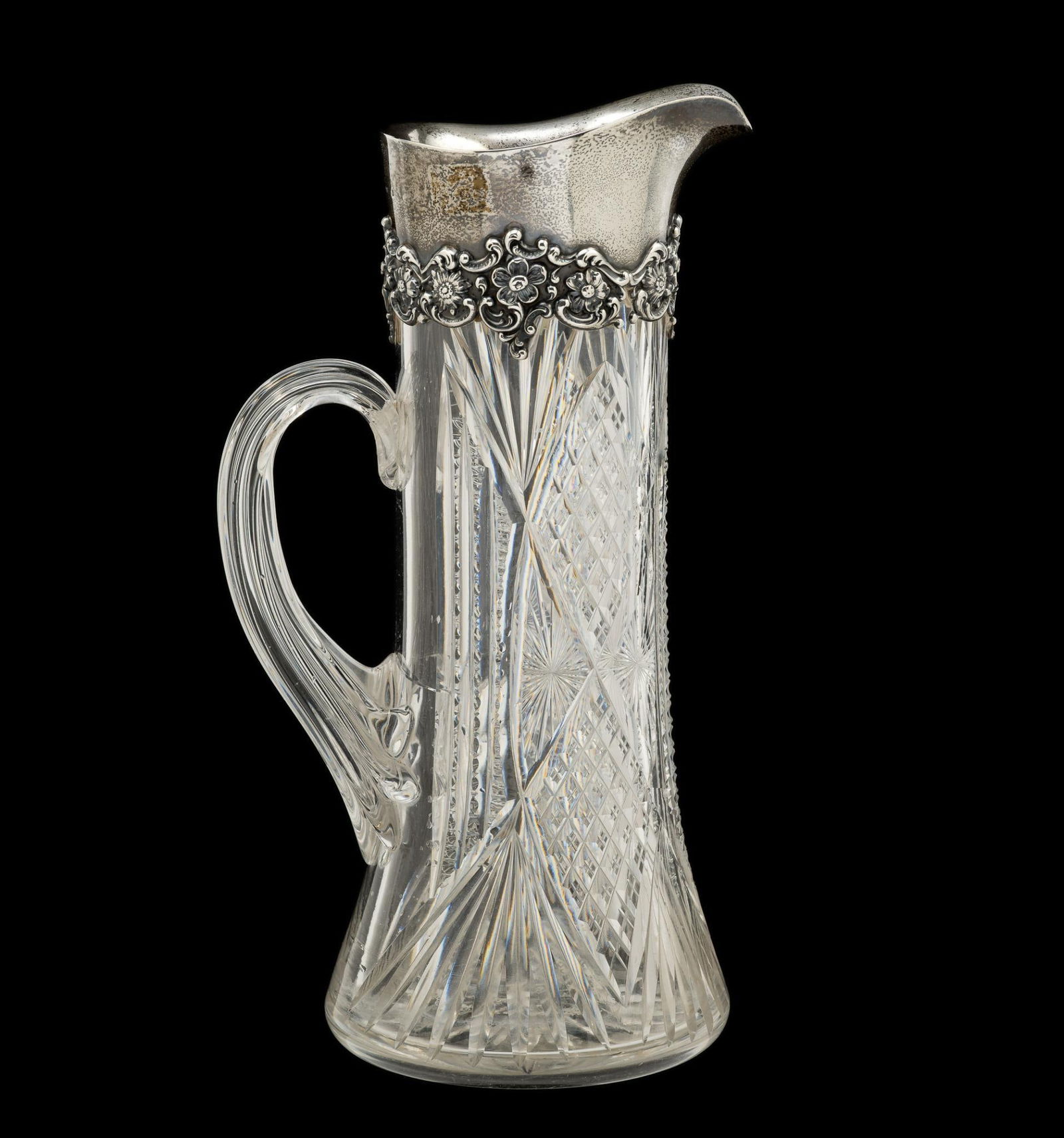 Gorham Sterling Silver and Cut Glass Pitcher (1 of 4)
