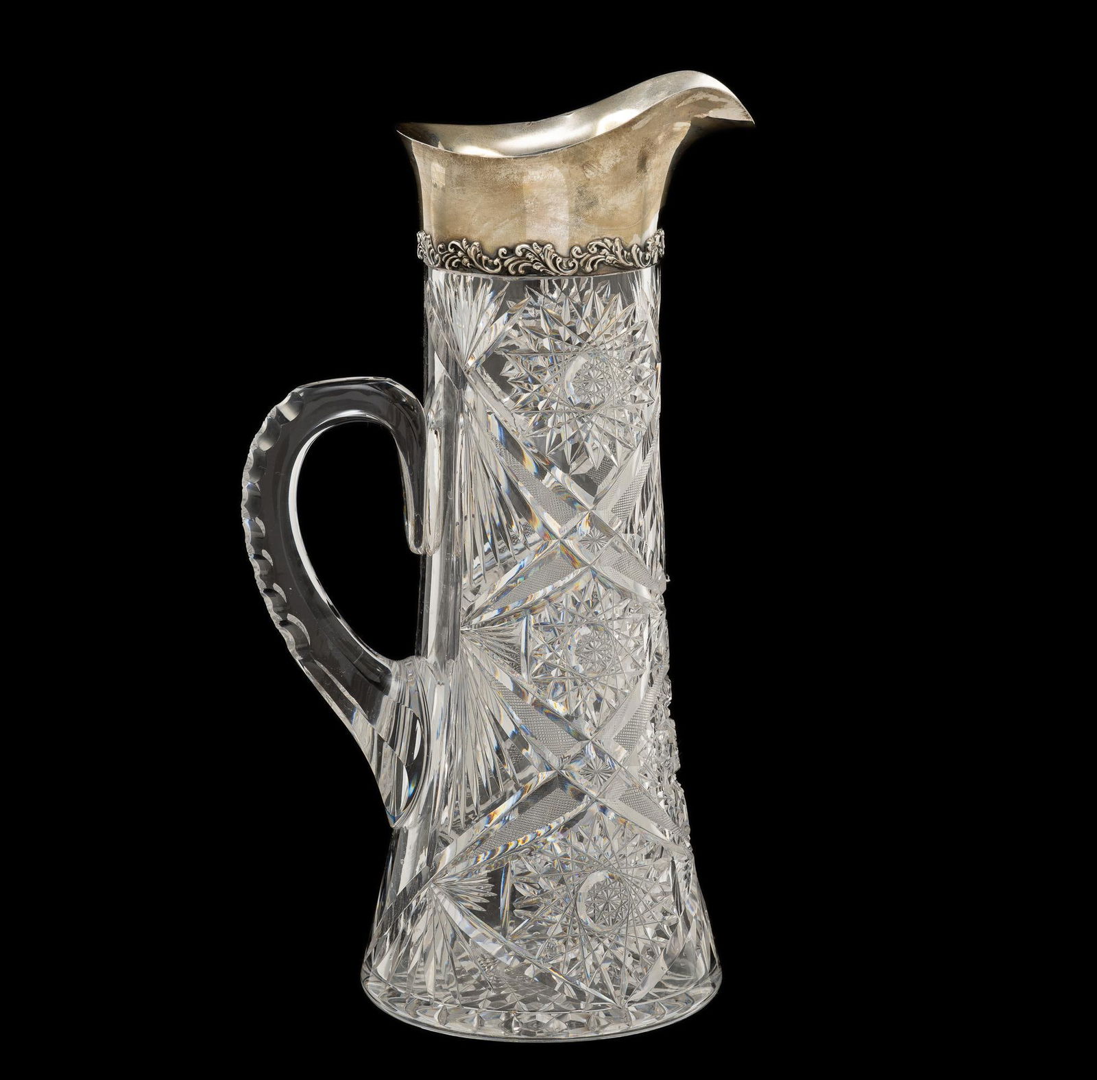 Sterling Silver and Cut Glass Pitcher (1 of 4)
