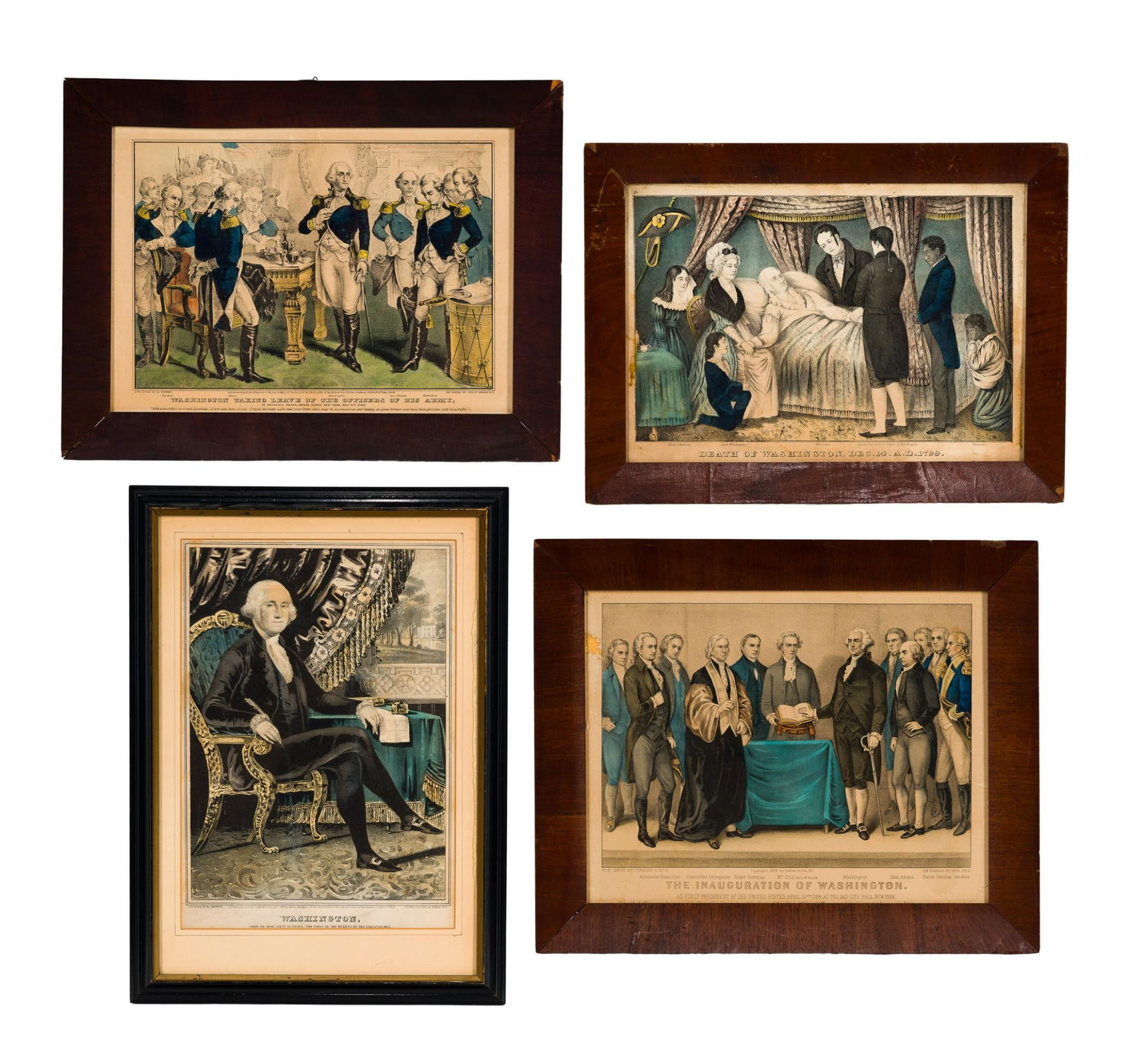 4 George Washington Colored Plates (1 of 9)