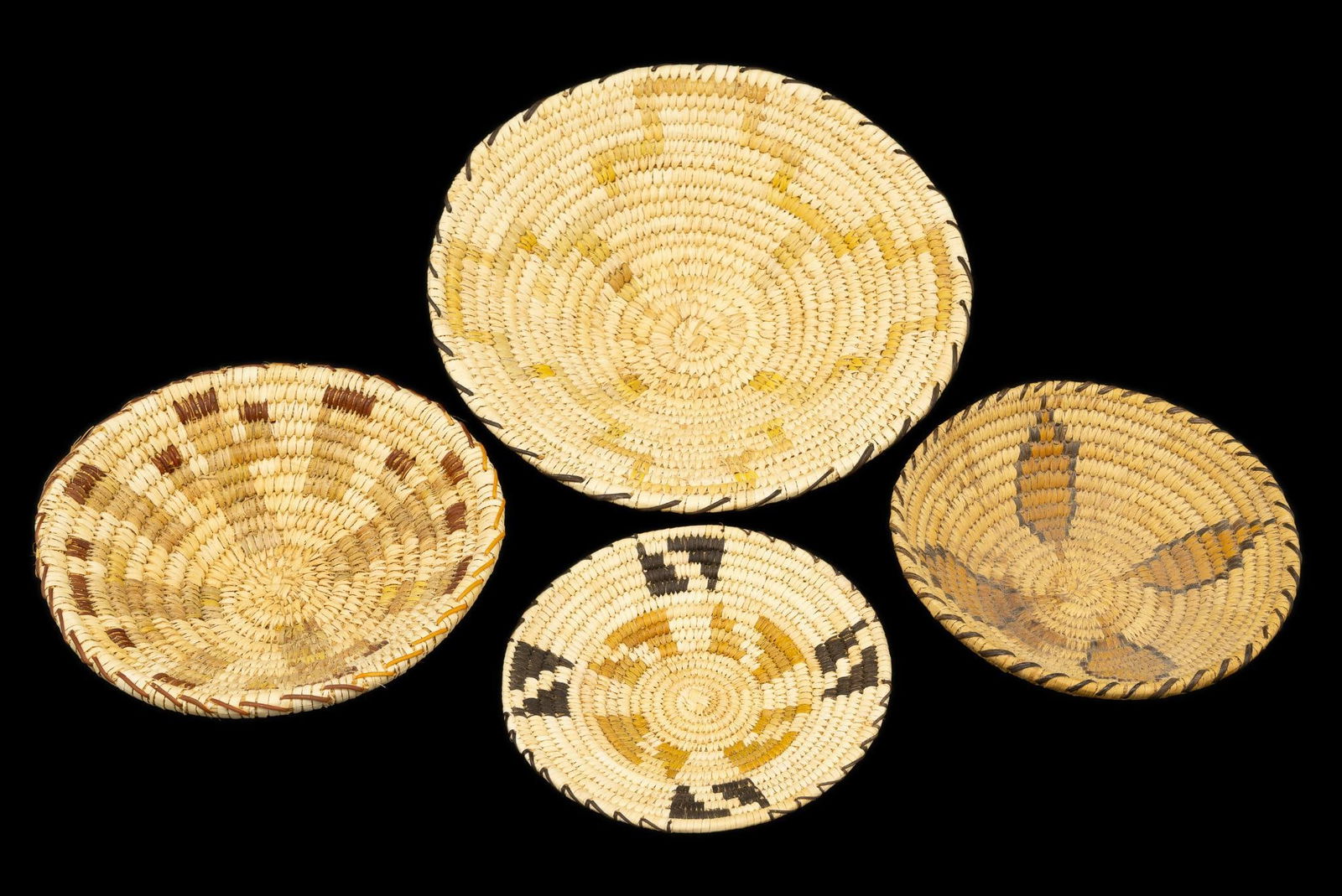 (4) Contemporary Coil Papago Baskets (1 of 9)
