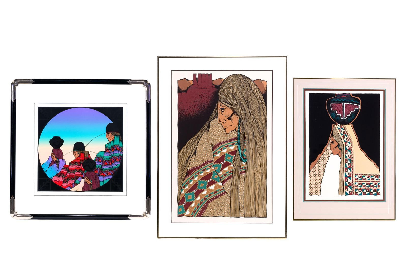 Three Framed Serigraphs By Amado Maurilio Pena (1 of 13)