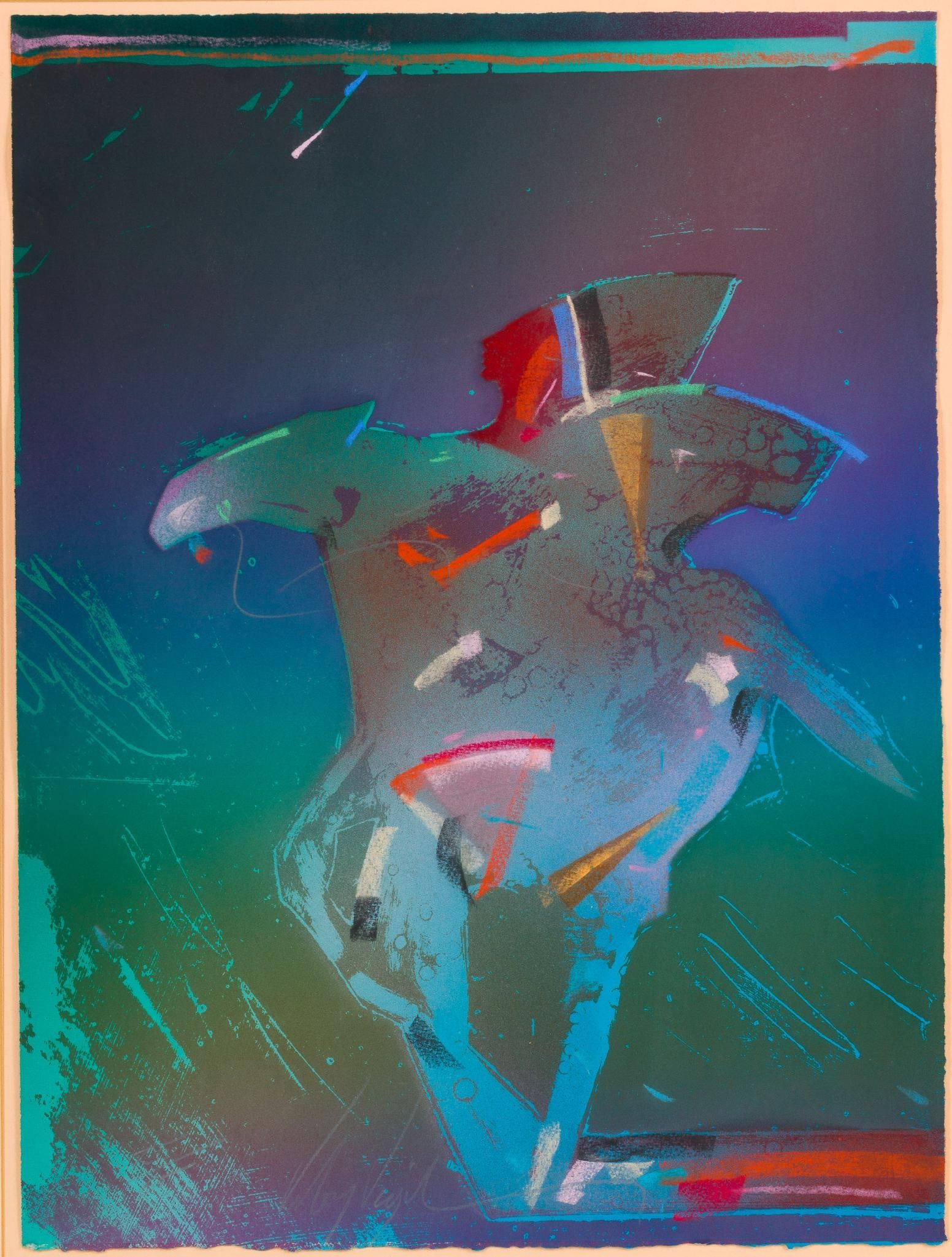 Veloy Joseph Vigil Original Acrylic Mixed Media Painting (1 of 5)