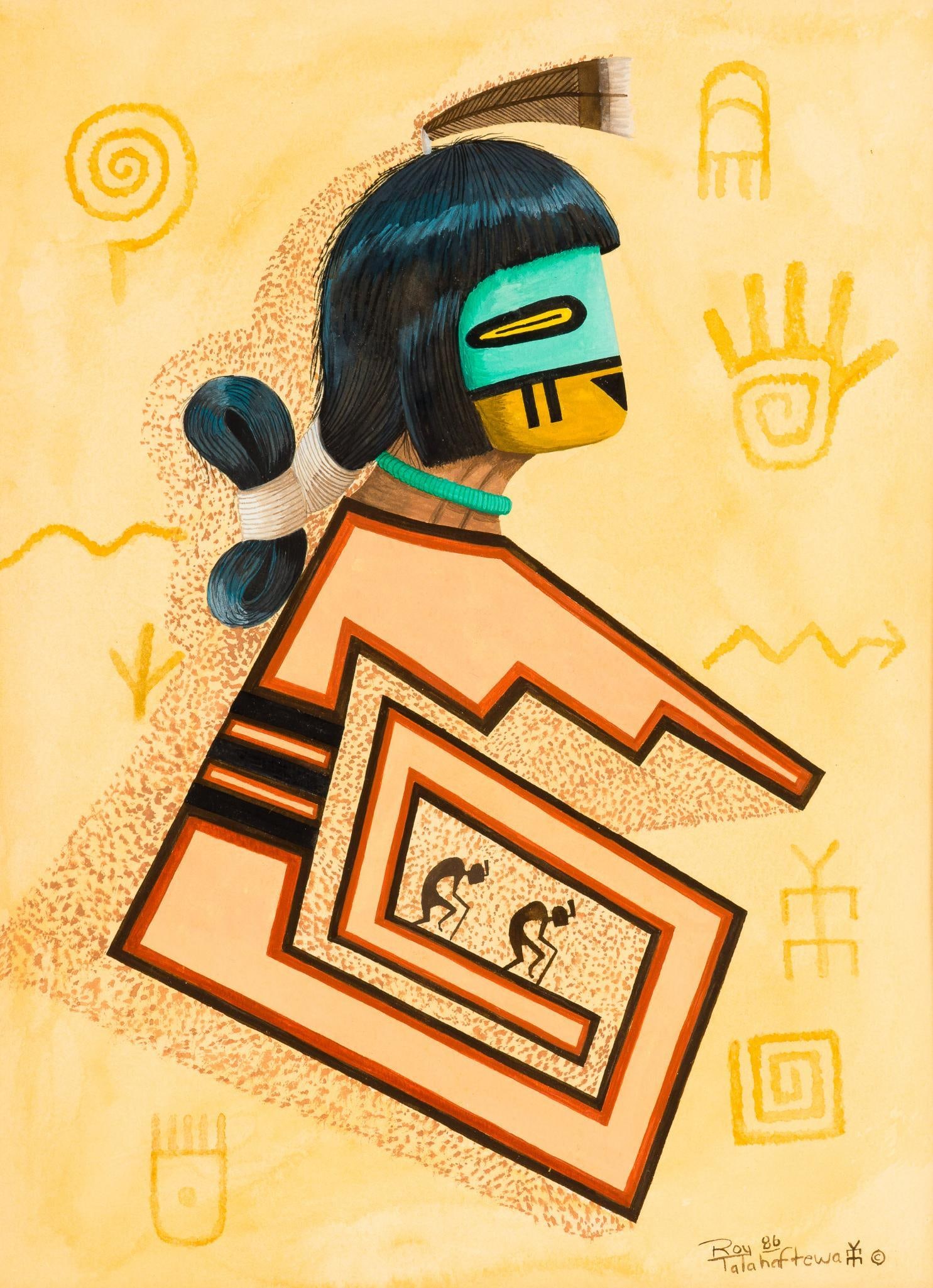 Hopi Painting By Roy Talahaftewa (1 of 4)