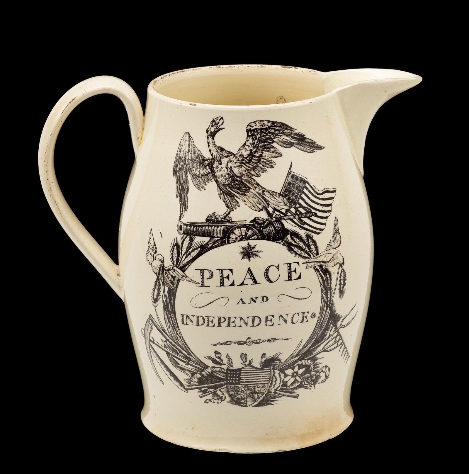 C. 1800-1810 "The Farmers Arms" Liverpool Pitcher (1 of 4)